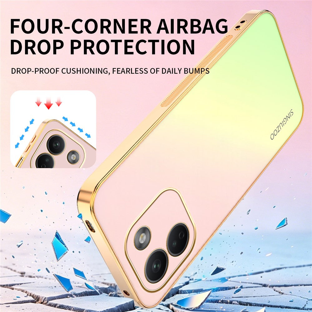 SINGIUZOO For Xiaomi Redmi Note 17 Pro Max 5G  /  17 Pro+ 5G Case Electroplated AG Matte Gradient Color PC + TPU Phone Cover