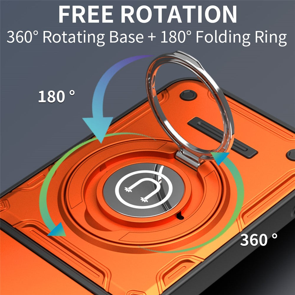 mobilskal med glidande kameraskydd för Xiaomi Redmi Note 17 Pro 5G / Note 17 Pro+ 5G / Note 17 Pro Max 5G, ringstöd PC + TPU-baksida