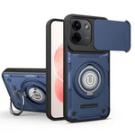 Phone Case with Slide Camera Cover for Xiaomi Redmi Note 17 Pro 5G / Note 17 Pro+ 5G / Note 17 Pro Max 5G , Ring Kickstand PC + TPU Back Shell