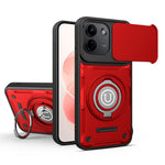 Phone Case with Slide Camera Cover for Xiaomi Redmi Note 17 Pro 5G / Note 17 Pro+ 5G / Note 17 Pro Max 5G , Ring Kickstand PC + TPU Back Shell