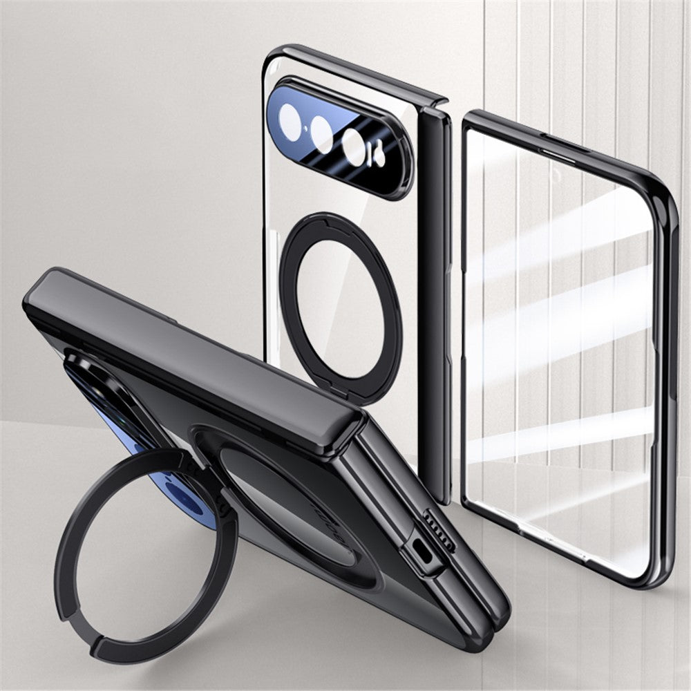 Xiaomi 18 Fold Magnetiskt Skal Stöd Galvaniserat PC mobilskydd Inbyggt Skärmskydd