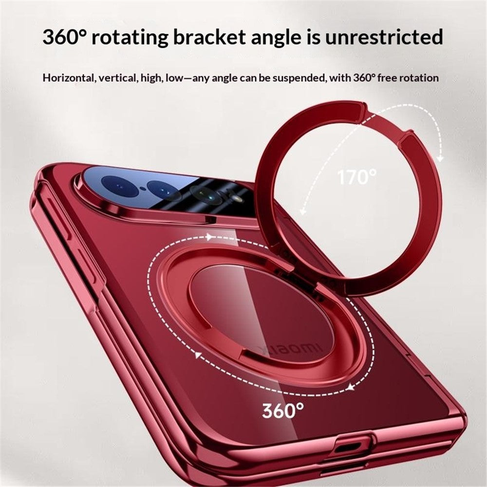 Xiaomi 18 Fold Magnetiskt Skal Stöd Galvaniserat PC mobilskydd Inbyggt Skärmskydd
