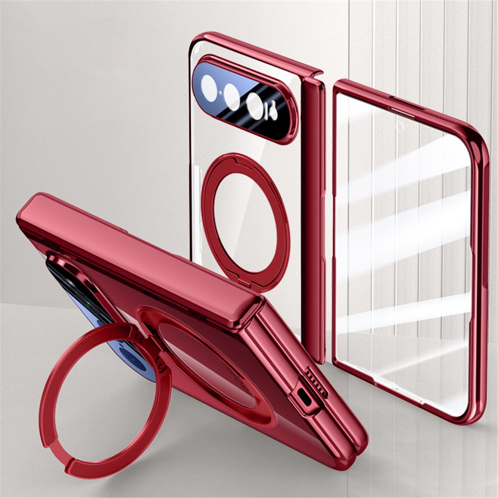 Xiaomi 18 Fold Magnetiskt Skal Stöd Galvaniserat PC mobilskydd Inbyggt Skärmskydd