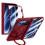 Xiaomi 18 Fold Fodral Stativ Skin Touch PC mobilskydd Inbyggt Skärmskydd