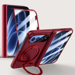 Xiaomi 18 Fold Fodral Stativ Skin Touch PC mobilskydd Inbyggt Skärmskydd