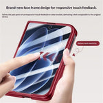 Xiaomi 18 Fold Fodral Stativ Skin Touch PC mobilskydd Inbyggt Skärmskydd