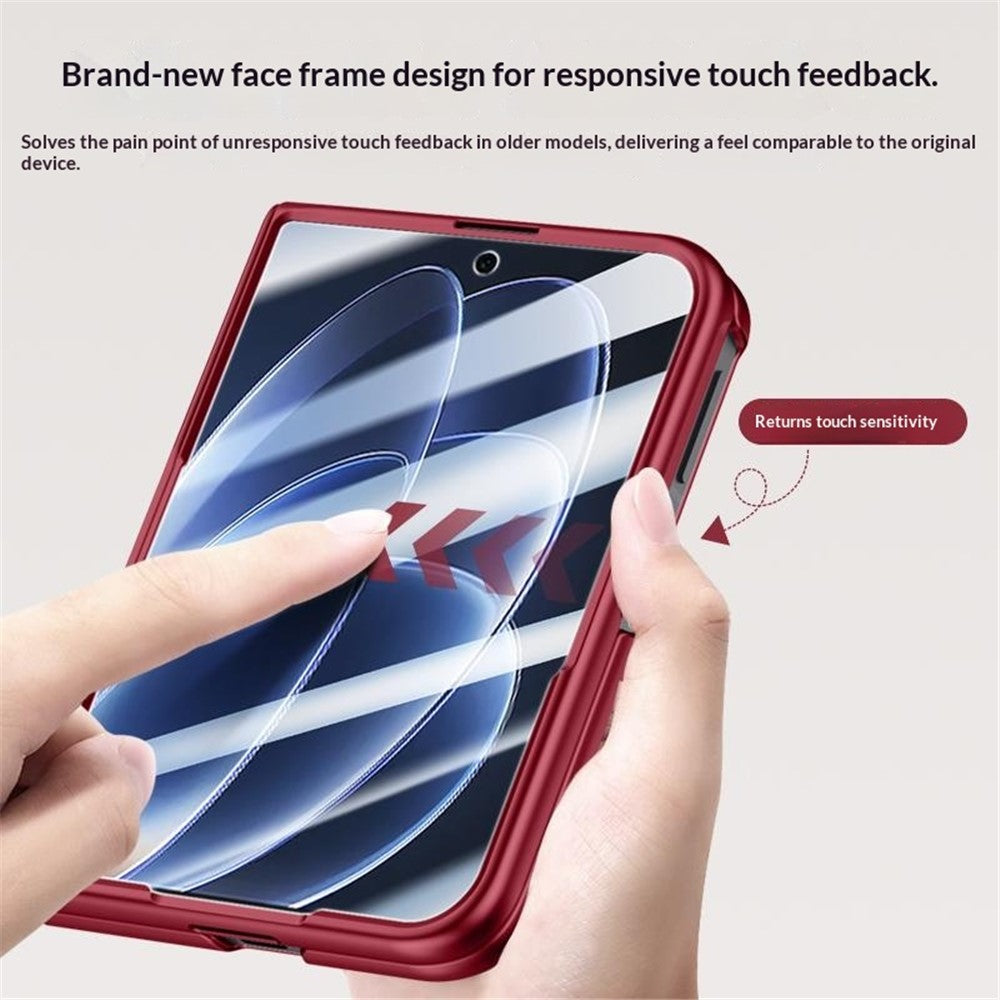 Xiaomi 18 Fold Fodral Stativ Skin Touch PC mobilskydd Inbyggt Skärmskydd