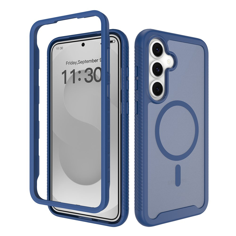 Samsung Galaxy S26 FE / S25 FE Magnetiskt mobilskal Avtagbart 2-i-1 Genomskinligt Matt PC TPU Bakstycke