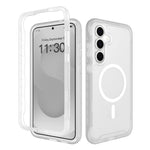 Samsung Galaxy S26 FE / S25 FE Magnetiskt mobilskal Avtagbart 2-i-1 Genomskinligt Matt PC TPU Bakstycke