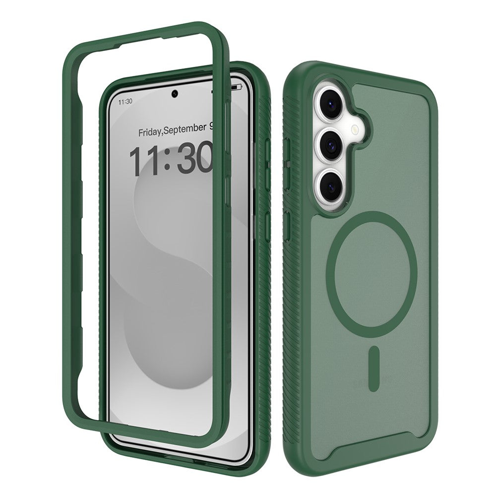 Samsung Galaxy S26 FE / S25 FE Magnetiskt mobilskal Avtagbart 2-i-1 Genomskinligt Matt PC TPU Bakstycke