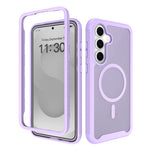Samsung Galaxy S26 FE / S25 FE Magnetiskt mobilskal Avtagbart 2-i-1 Genomskinligt Matt PC TPU Bakstycke