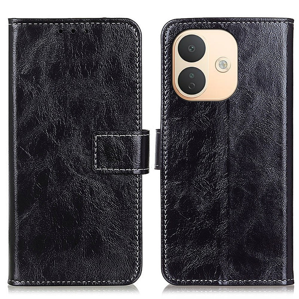 For Xiaomi Redmi Note 17 Pro 5G Case Wallet Leather Phone Cover Crazy Horse Texture