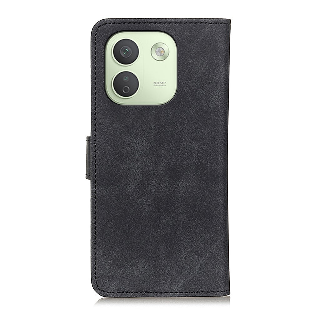 KHAZNEH för Xiaomi Redmi Note 17 Pro+ 5G-skal i PU-läder med retrotextur – mobilskal