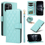 For Xiaomi Redmi Note 17 Pro+ 5G / Xiaomi Redmi Note 17 Pro Max 5G Wallet Case Rhombus Leather Phone Cover with Strap
