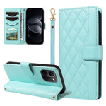 For Xiaomi Redmi Note 17 Pro+ 5G / Xiaomi Redmi Note 17 Pro Max 5G Wallet Case Rhombus Leather Phone Cover with Strap