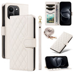 For Xiaomi Redmi Note 17 Pro+ 5G / Xiaomi Redmi Note 17 Pro Max 5G Wallet Case Rhombus Leather Phone Cover with Strap