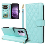 For Xiaomi Redmi Note 17 Pro 5G Wallet Case Rhombus Leather Phone Cover with Strap