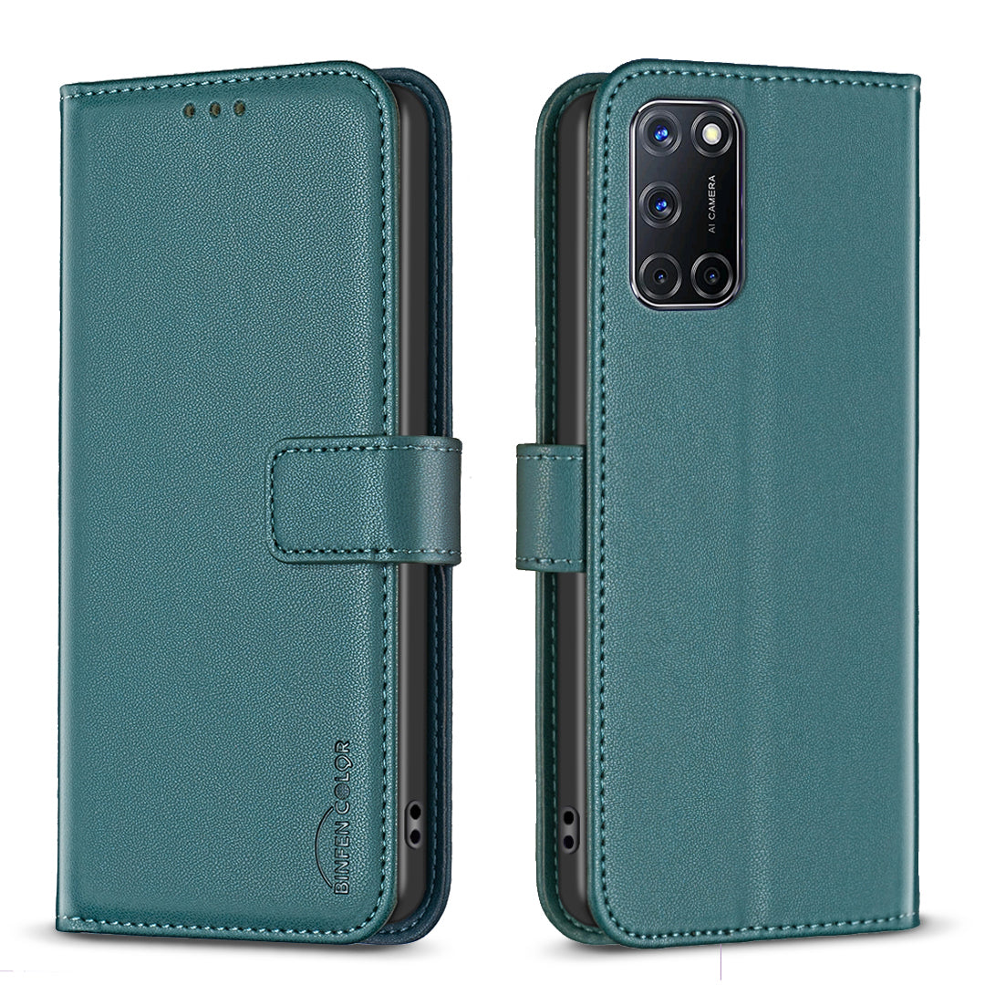 BINFEN COLOR-mobilcover til Samsung Galaxy A52 5G / Galaxy A52s 5G / Galaxy A52 4G BF17, pung- og flipetui i læder