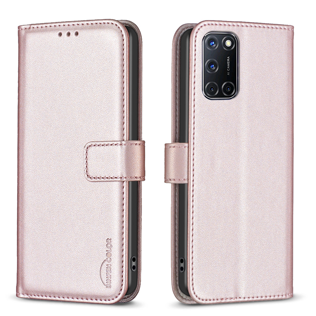 BINFEN COLOR-mobilcover til Samsung Galaxy A52 5G / Galaxy A52s 5G / Galaxy A52 4G BF17, pung- og flipetui i læder