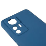 For Xiaomi 12T Pro 5G Soft TPU Anti-Fingerprint Phone Case Liquid Silicone Texture 2.0mm Thick Arc Edge Shock Absorption Protective Cover