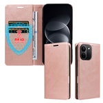 Xiaomi Redmi Note 17 Pro+ 5G / Xiaomi Redmi Note 17 Pro Max 5G Plånboksfodral RFID-blockerande kortplatser stativ magnetisk stängning lädermobilskal