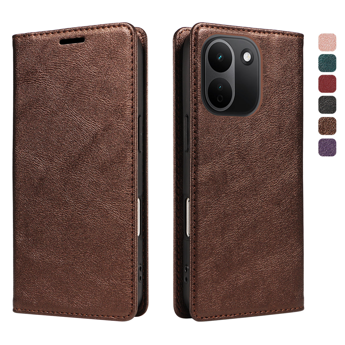 Xiaomi Redmi Note 17 Pro+ 5G / Xiaomi Redmi Note 17 Pro Max 5G Plånboksfodral RFID-blockerande kortplatser stativ magnetisk stängning lädermobilskal