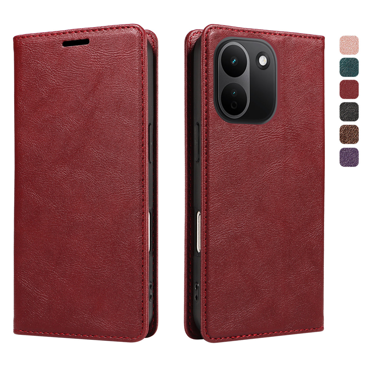 Xiaomi Redmi Note 17 Pro+ 5G / Xiaomi Redmi Note 17 Pro Max 5G Plånboksfodral RFID-blockerande kortplatser stativ magnetisk stängning lädermobilskal