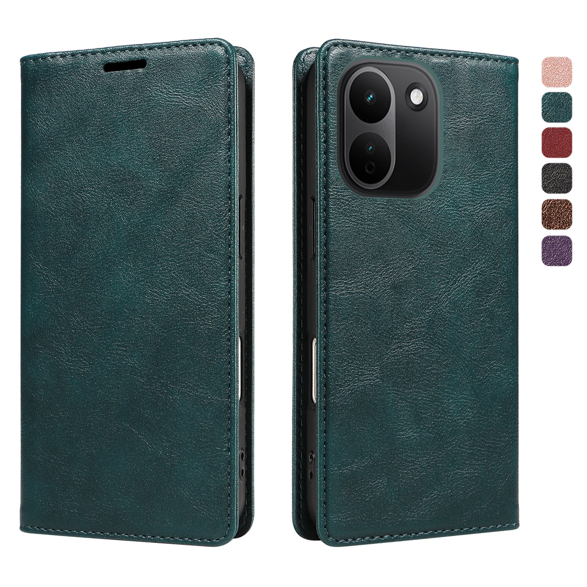 Xiaomi Redmi Note 17 Pro+ 5G / Xiaomi Redmi Note 17 Pro Max 5G Plånboksfodral RFID-blockerande kortplatser stativ magnetisk stängning lädermobilskal