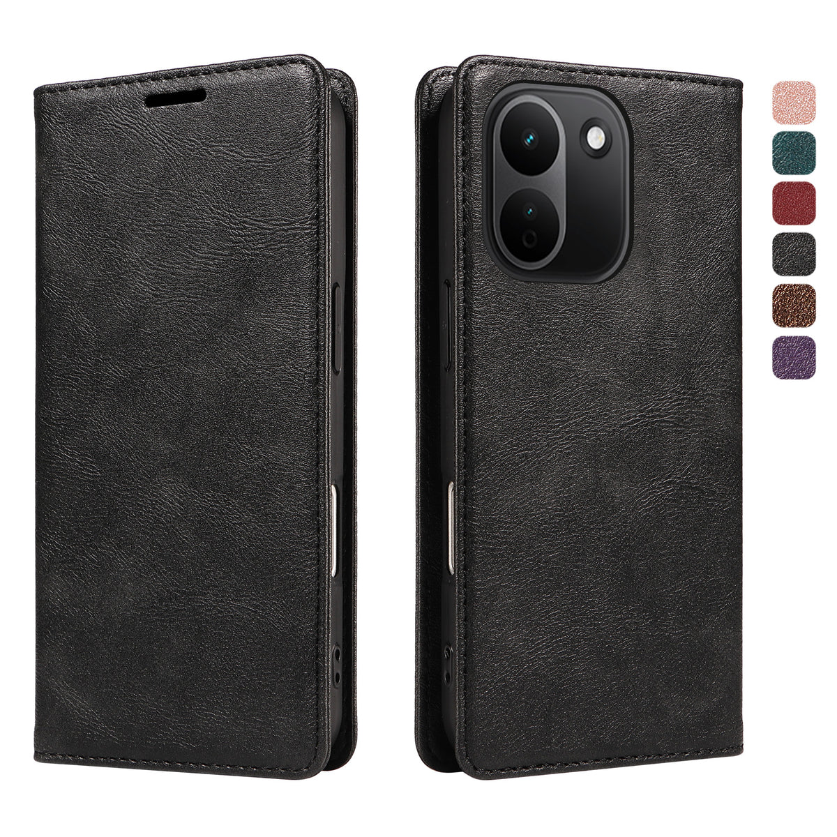 Xiaomi Redmi Note 17 Pro+ 5G / Xiaomi Redmi Note 17 Pro Max 5G Plånboksfodral RFID-blockerande kortplatser stativ magnetisk stängning lädermobilskal