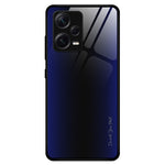 Xiaomi Redmi Note 12 Pro+ 5G Stötsäkert mobilskal Kolfiberstruktur Slim Skal Härdat Glas+TPU mobilskal