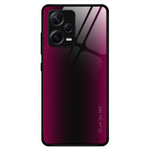 Xiaomi Redmi Note 12 Pro+ 5G Stötsäkert mobilskal Kolfiberstruktur Slim Skal Härdat Glas+TPU mobilskal