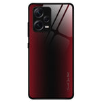 Xiaomi Redmi Note 12 Pro+ 5G Stötsäkert mobilskal Kolfiberstruktur Slim Skal Härdat Glas+TPU mobilskal