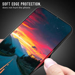 For Xiaomi Redmi Note Note 12 Pro 5G Scratch Proof Phone Case Carbon Fiber Texture Slim Case Tempered Glass+TPU Phone Cover