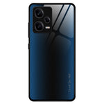 For Xiaomi Redmi Note Note 12 Pro 5G Scratch Proof Phone Case Carbon Fiber Texture Slim Case Tempered Glass+TPU Phone Cover