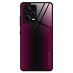 For Xiaomi Redmi Note Note 12 Pro 5G Scratch Proof Phone Case Carbon Fiber Texture Slim Case Tempered Glass+TPU Phone Cover