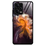 For Xiaomi Redmi Note 12 Pro 5G Phone Case Collision Resistant Tempered Glass + PC + TPU Marble Pattern Cover