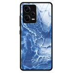 Xiaomi Redmi Note 12 Pro 5G mobilskal Stötsäkert Härdat Glas + PC + TPU Marmor Mönster Skal