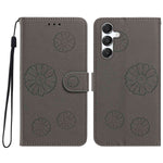 For Samsung Galaxy S23 FE Daisy Pattern PU Leather Wallet Phone Cover with Wrist Strap