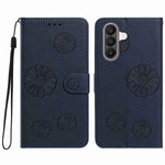 Pungcover i PU-læder til Samsung Galaxy A17 5G / Galaxy A17 4G / Galaxy A18 5G / Galaxy A26 5G / Galaxy A18 4G med margueritmønster og håndledsrem