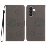 Pungcover i PU-læder til Samsung Galaxy A17 5G / Galaxy A17 4G / Galaxy A18 5G / Galaxy A26 5G / Galaxy A18 4G med margueritmønster og håndledsrem