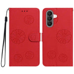 Pungcover i PU-læder til Samsung Galaxy A17 5G / Galaxy A17 4G / Galaxy A18 5G / Galaxy A26 5G / Galaxy A18 4G med margueritmønster og håndledsrem