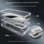 Samsung Galaxy S26 Ultra-skal, 3-i-1, avtagbart, stötsäkert TPU + PC-bakstycke