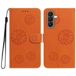 Samsung Galaxy M47 5G / Galaxy A27 5G Plånboksfodral i PU-läder med daisymönster och handledsrem