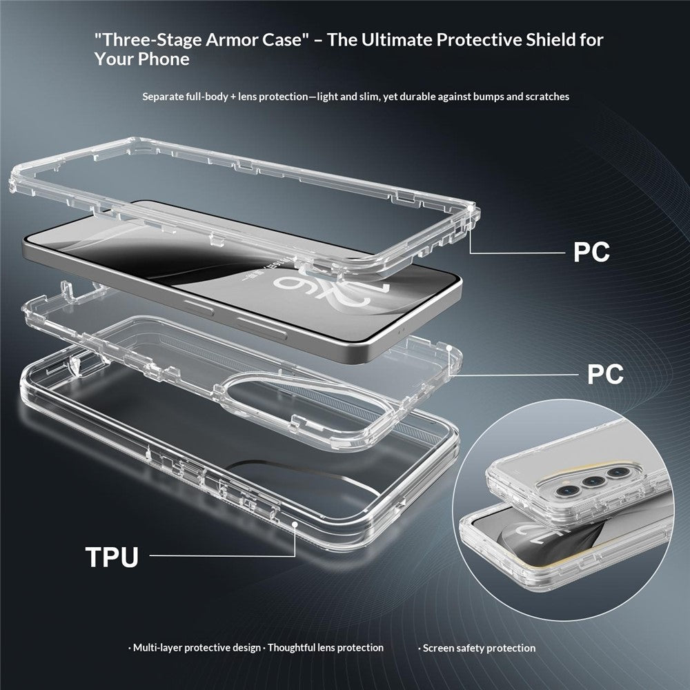 Samsung Galaxy S26+ Skal 3 i 1 Avtagbart Stötsäkert TPU + PC mobilbaksida