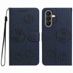 Samsung Galaxy A36 5G / Galaxy A37 5G Plånboksfodral i PU-läder med daisymönster och handledsrem