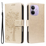 For Xiaomi Redmi Note 17 Pro 5G Phone Case with Stand Cat Tree Pattern Leather Wallet Mobile Cover