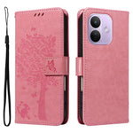 For Xiaomi Redmi Note 17 Pro 5G Phone Case with Stand Cat Tree Pattern Leather Wallet Mobile Cover