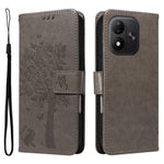 Xiaomi Redmi Note 17 4G (Global) / Xiaomi Redmi Note 17 (Indien/Kina) 5G / Xiaomi Redmi Note 17 5G (Global) mobilskal med stativ Läderplånbok med kattträdmönster