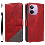 Xiaomi Redmi Note 17 Pro 5G Läderfodral Geometrisk Linjedesign Plånboksfodral med Handledsrem