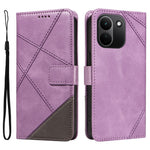 Xiaomi Redmi Note 17 Pro+ 5G / Xiaomi Redmi Note 17 Pro Max 5G læderetui med geometrisk linjedesign, pung-etui med håndledsrem